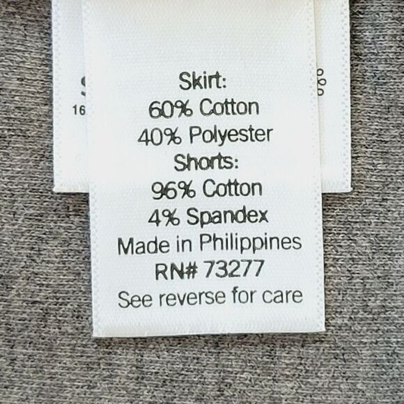 Craft & Barrow Gray Mid Rise Easy Knit Skorts Size M - Picture 6 of 8